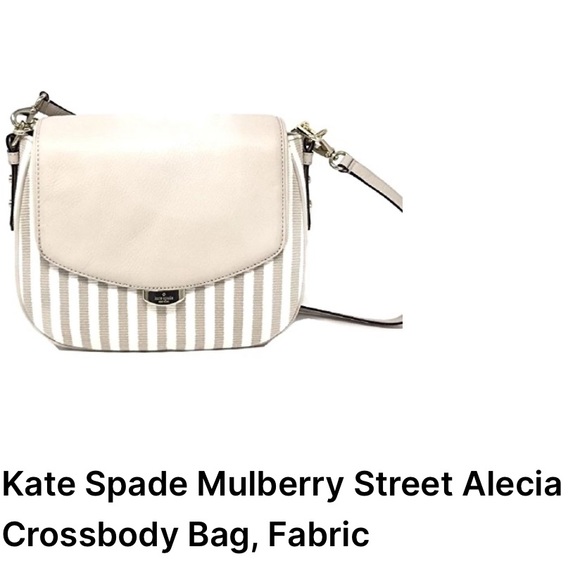 Kate Spade Handbag light Beige W/Beige Stripes Leather - Picture 16 of 16